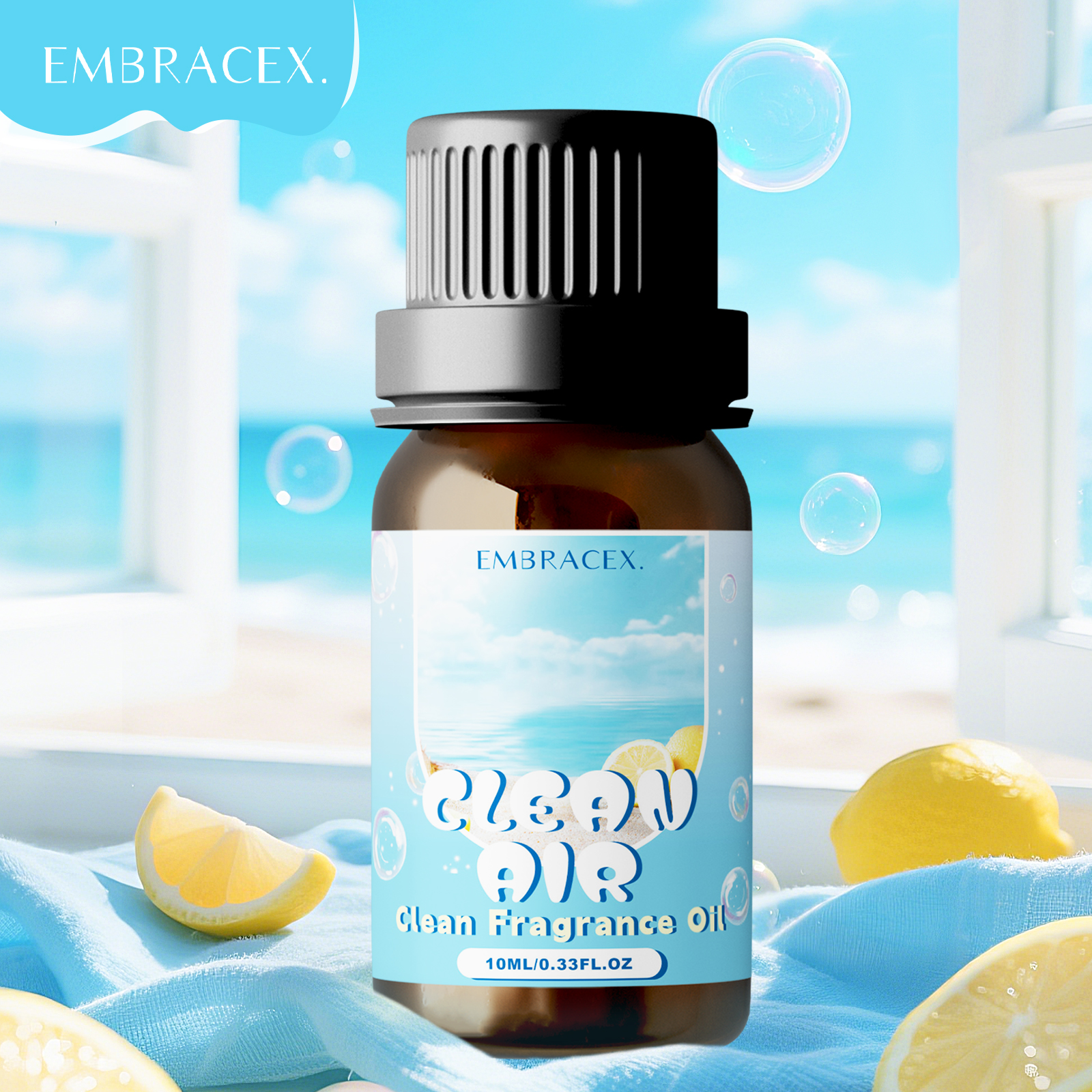 Candle Making Fragrances - 10ml Clean Air Essential Oil Lemon