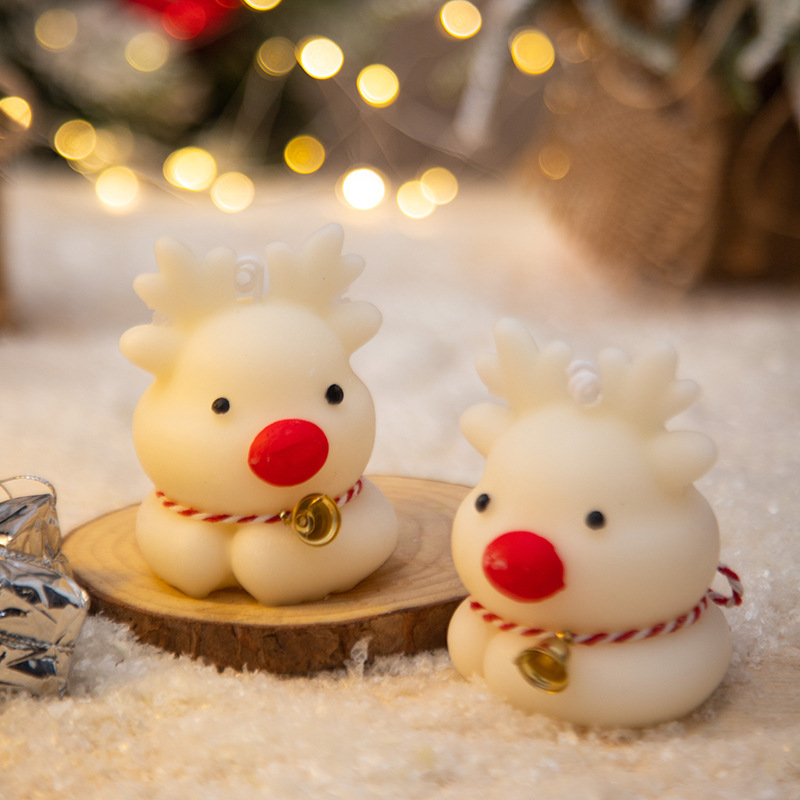 Xmas Candle Making - 3D Christmas Deer Candle Making Mold
