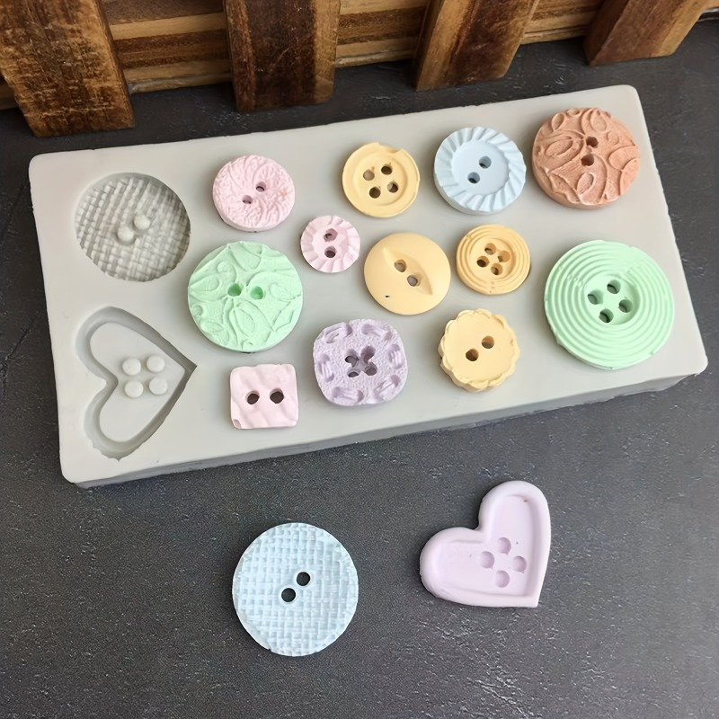 Candle Making Tutorial - Buttons Shape Silicone Mold Silicone Mold