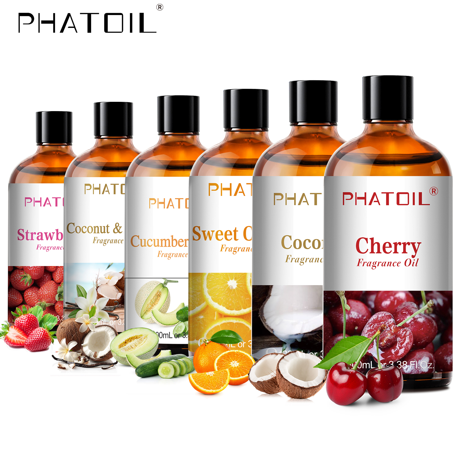 Candle Making Fragrances - PHATOIL 100ml Fragrance Oils for Aromatherapy