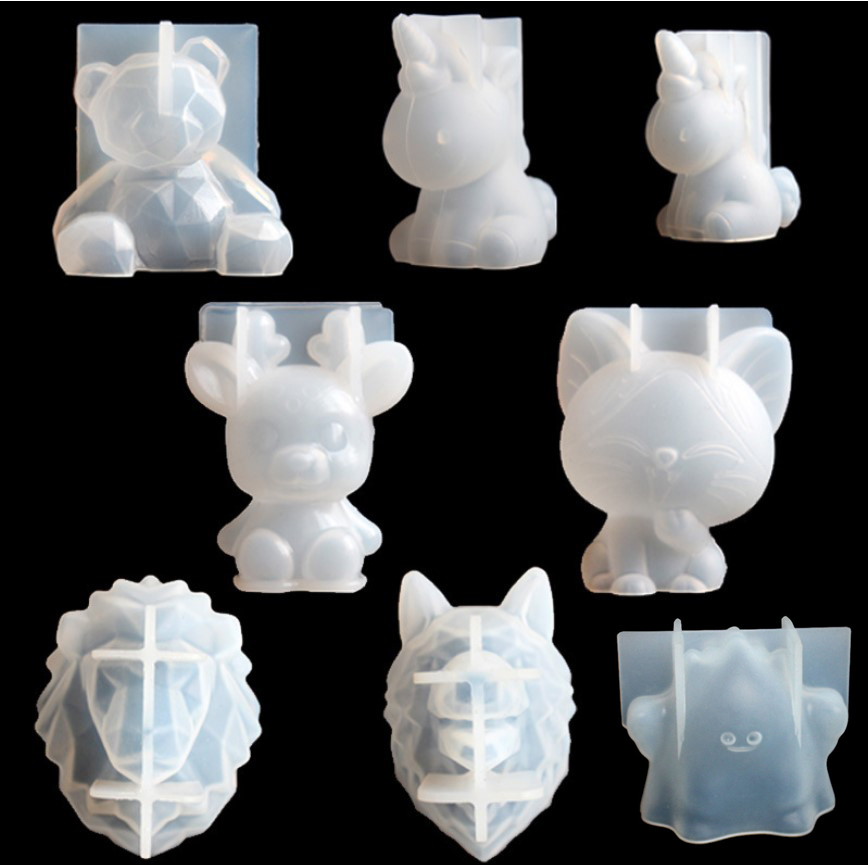 Candle Making Tutorial - Transparent Unicorn Silicone Epoxy Resin Molds