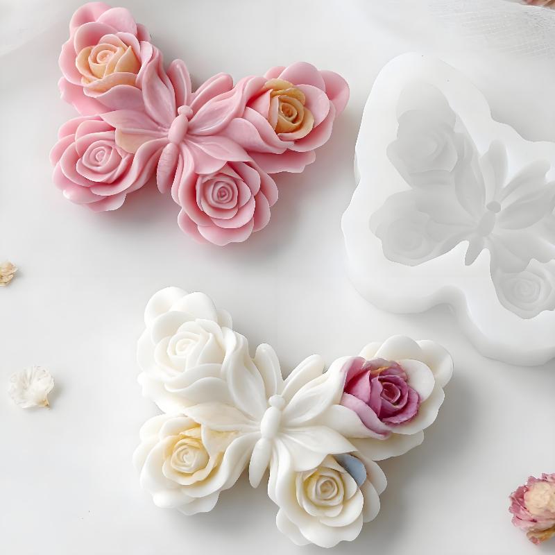 Candle Making Tutorial - DIY Rose Butterfly Form Silicone Mold