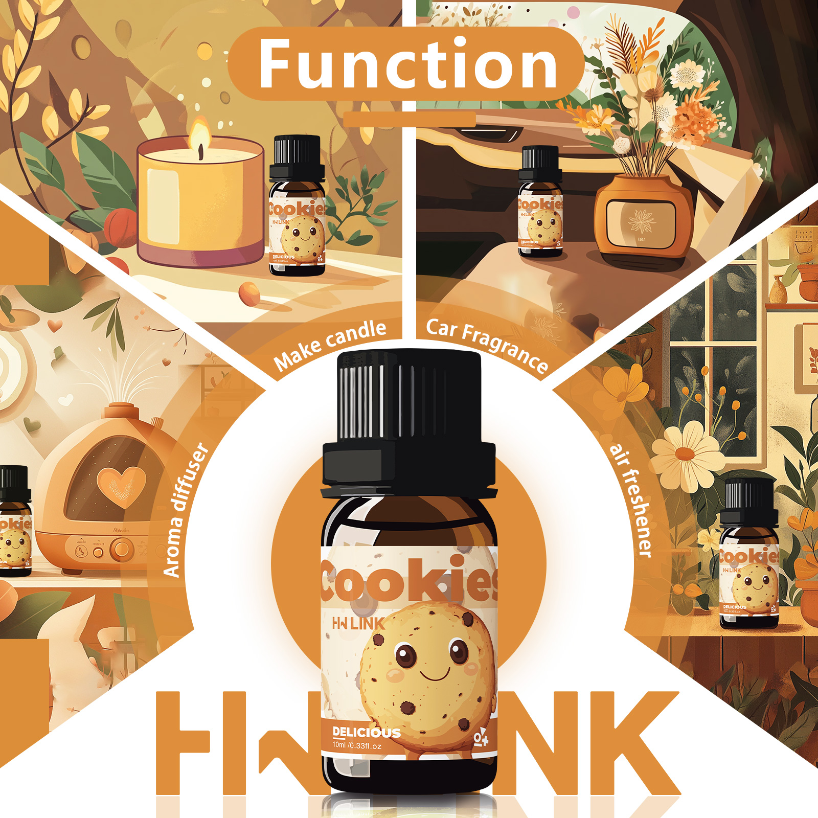 10ml Cookies Essential Oils  f - Candle Making Essential Oil review and price