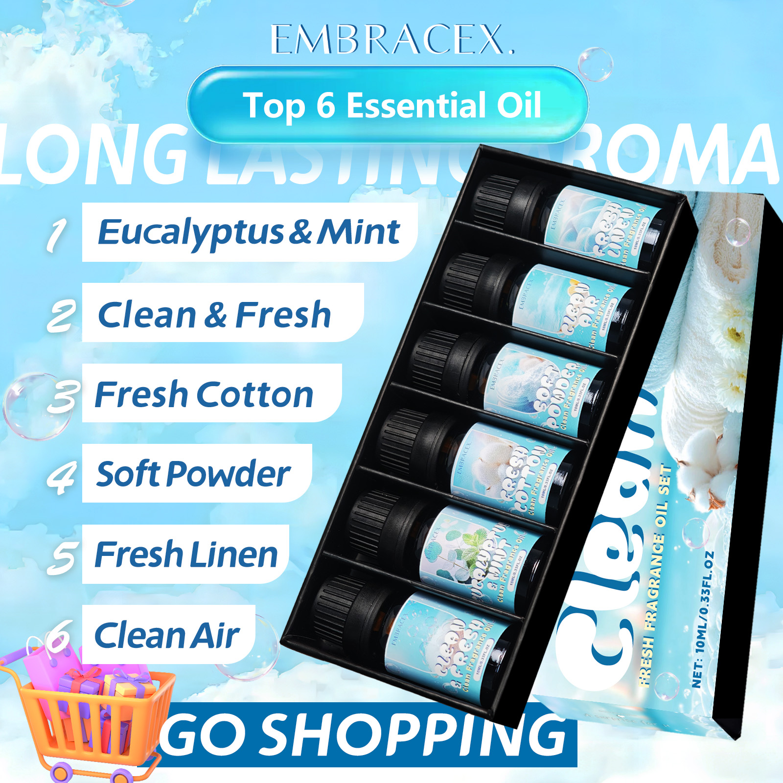 10ml Clean Air Essential Oil L - Candle Making Fragrances review and price