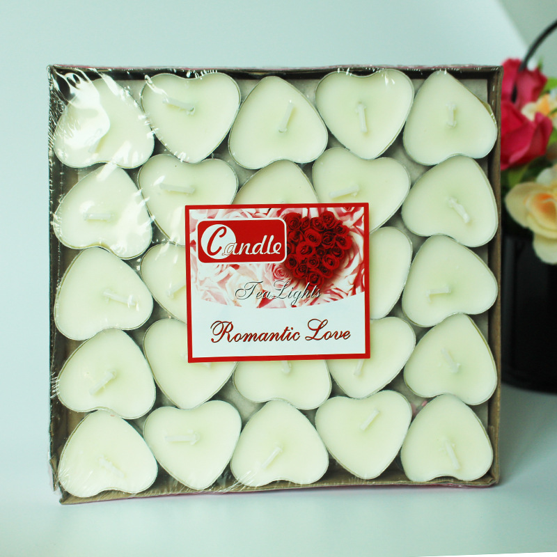50pcs Heart-shaped Tea Candles - Candle Making Fragrances review and price