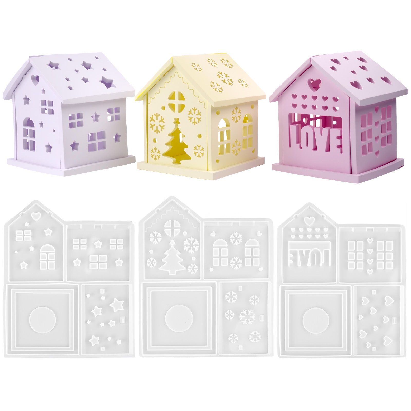 3D House Silicone Mold DIY Chr - Candle Making Tutorial review and price