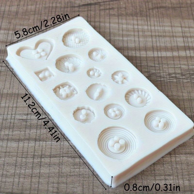 Buttons Shape Silicone Mold Si - Candle Making Tutorial review and price