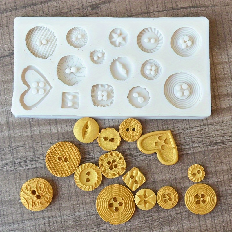 Buttons Shape Silicone Mold Si - Candle Making Tutorial review and price