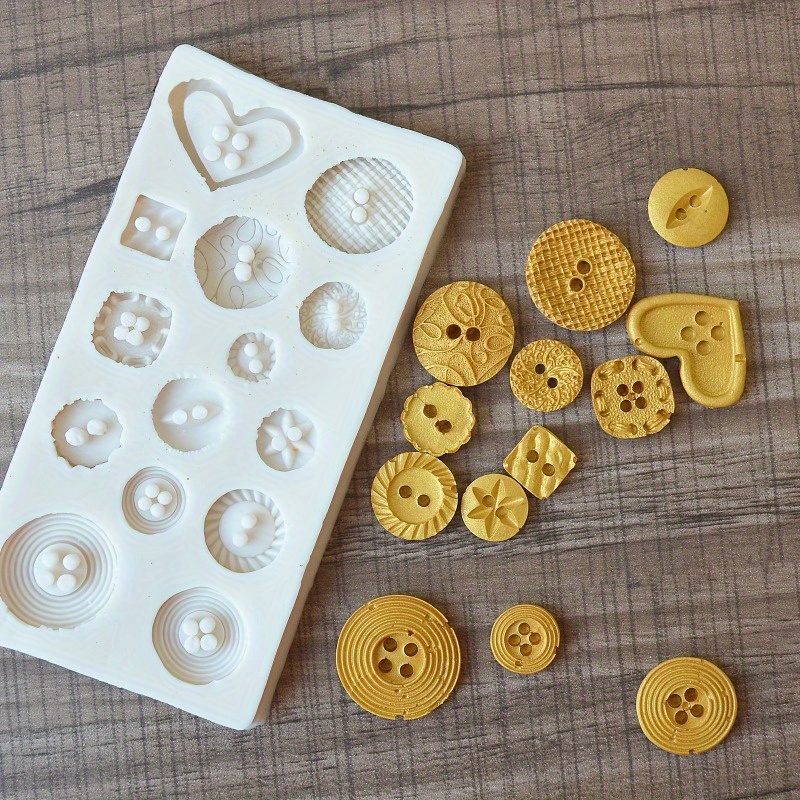 Buttons Shape Silicone Mold Si - Candle Making Tutorial review and price