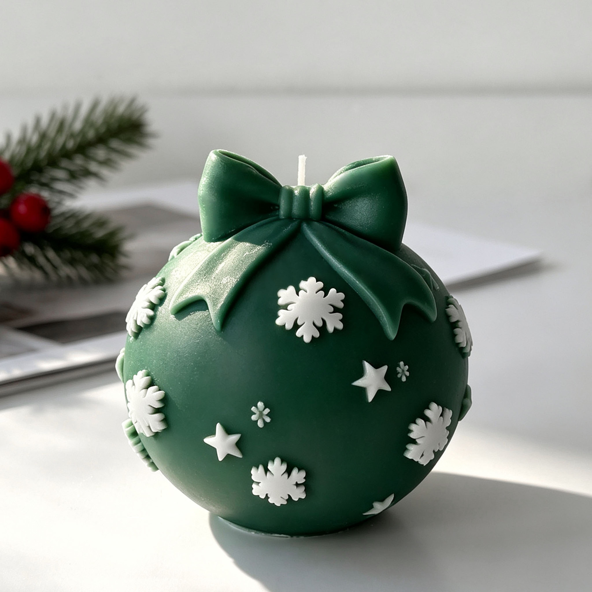DIY Bow Tie Christmas Ball Sil - Xmas Candle Making review and price
