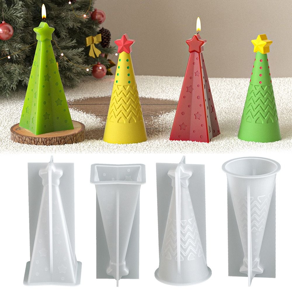 Silicone Christmas Cone Candle - Candle Making Kit Xmas review and price