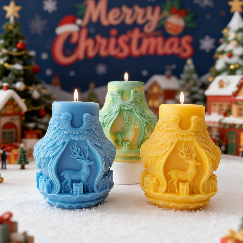DIY Christmas Series Cylinder  - Xmas Candle Making review and price