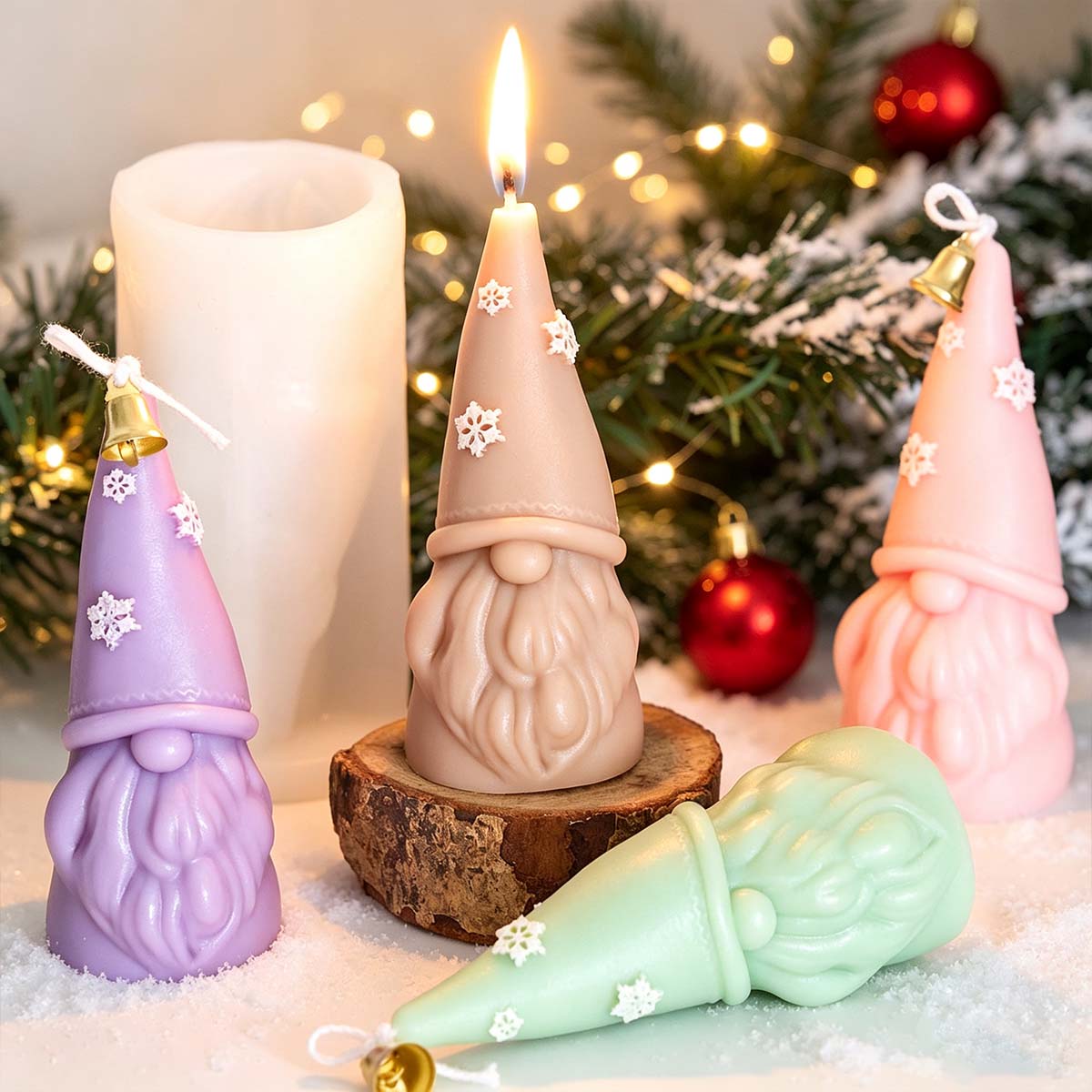 Christmas Ornament Silicone Ca - Xmas Candle Making review and price