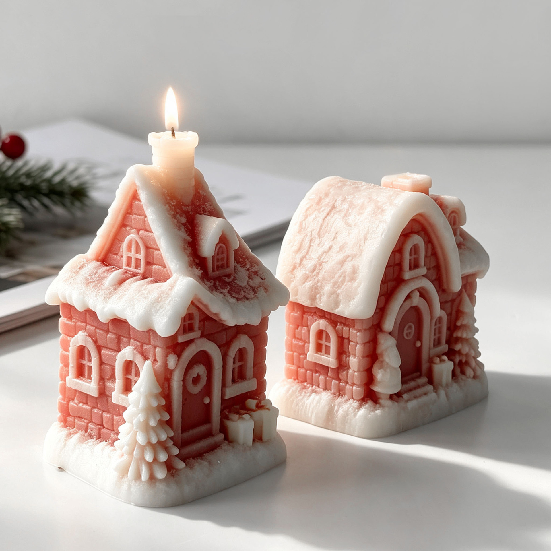 Christmas Snow House Silicone  - Xmas Candle Making review and price