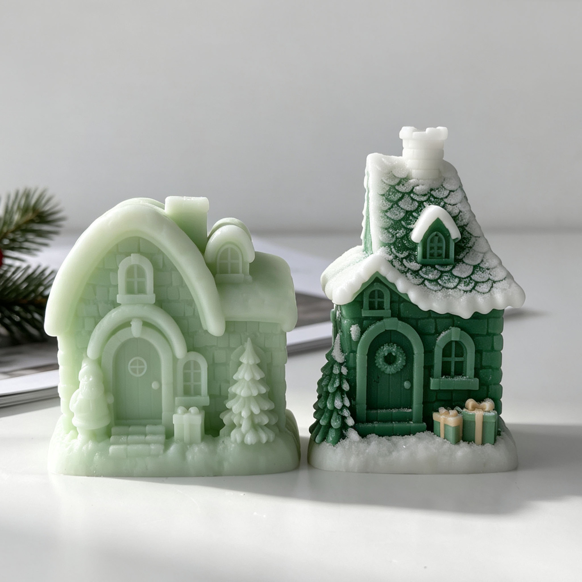 Christmas Snow House Silicone  - Xmas Candle Making review and price