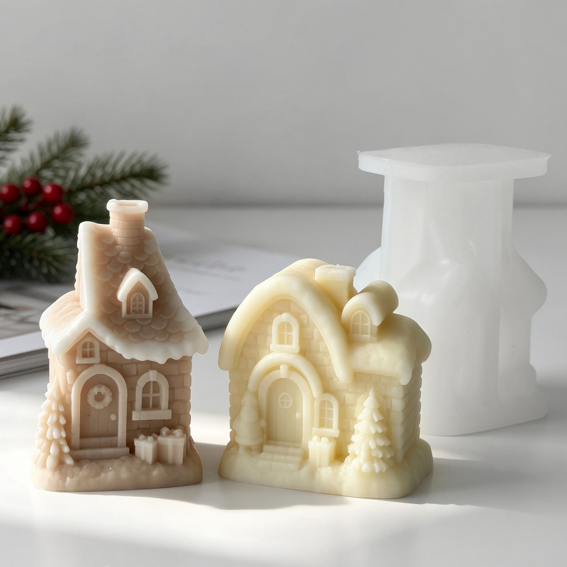 Christmas Snow House Silicone  - Xmas Candle Making review and price