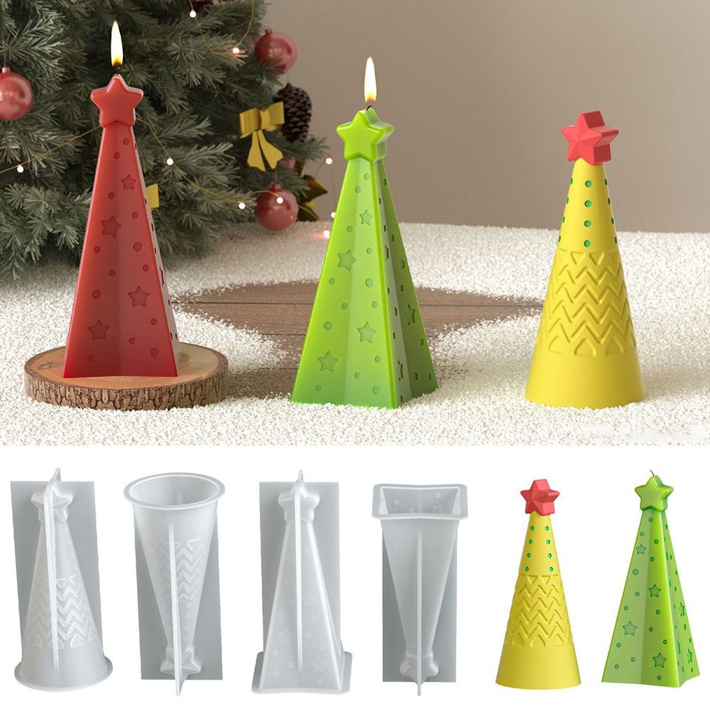 New Silicone Christmas Cone Ca - Candle Making Kit Xmas review and price