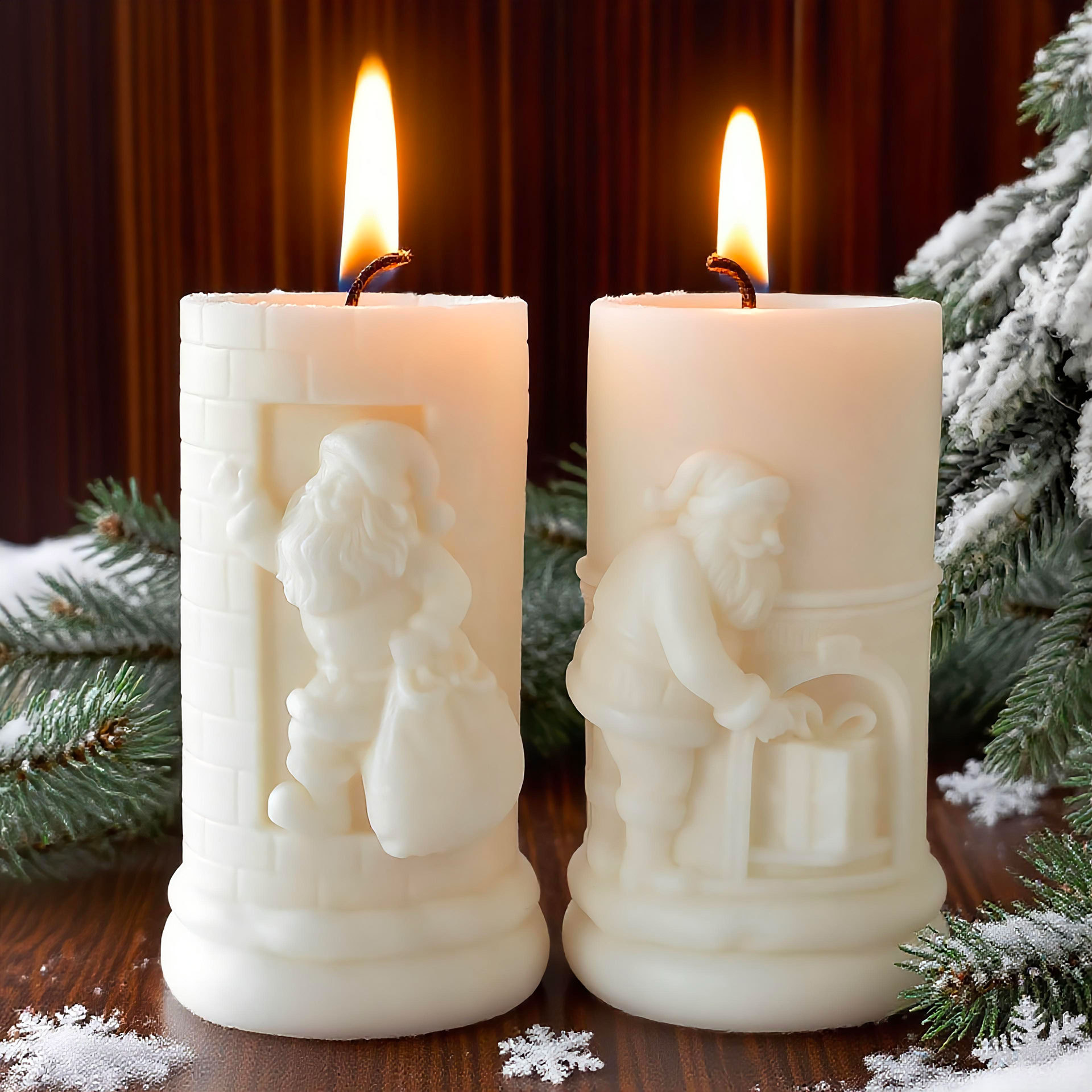 Relief Cylinder Santa Claus Ch - Xmas Candle Making review and price