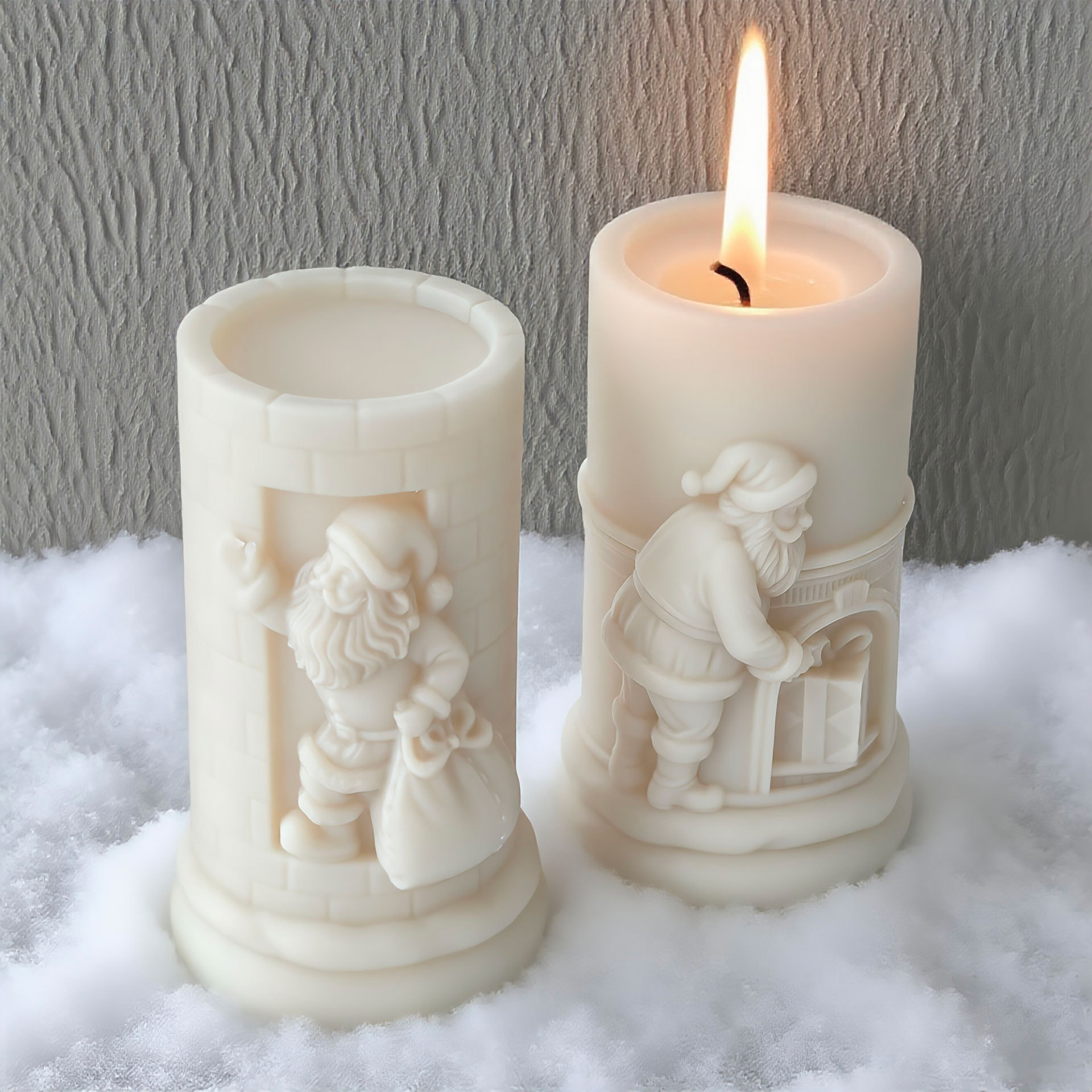 Relief Cylinder Santa Claus Ch - Xmas Candle Making review and price