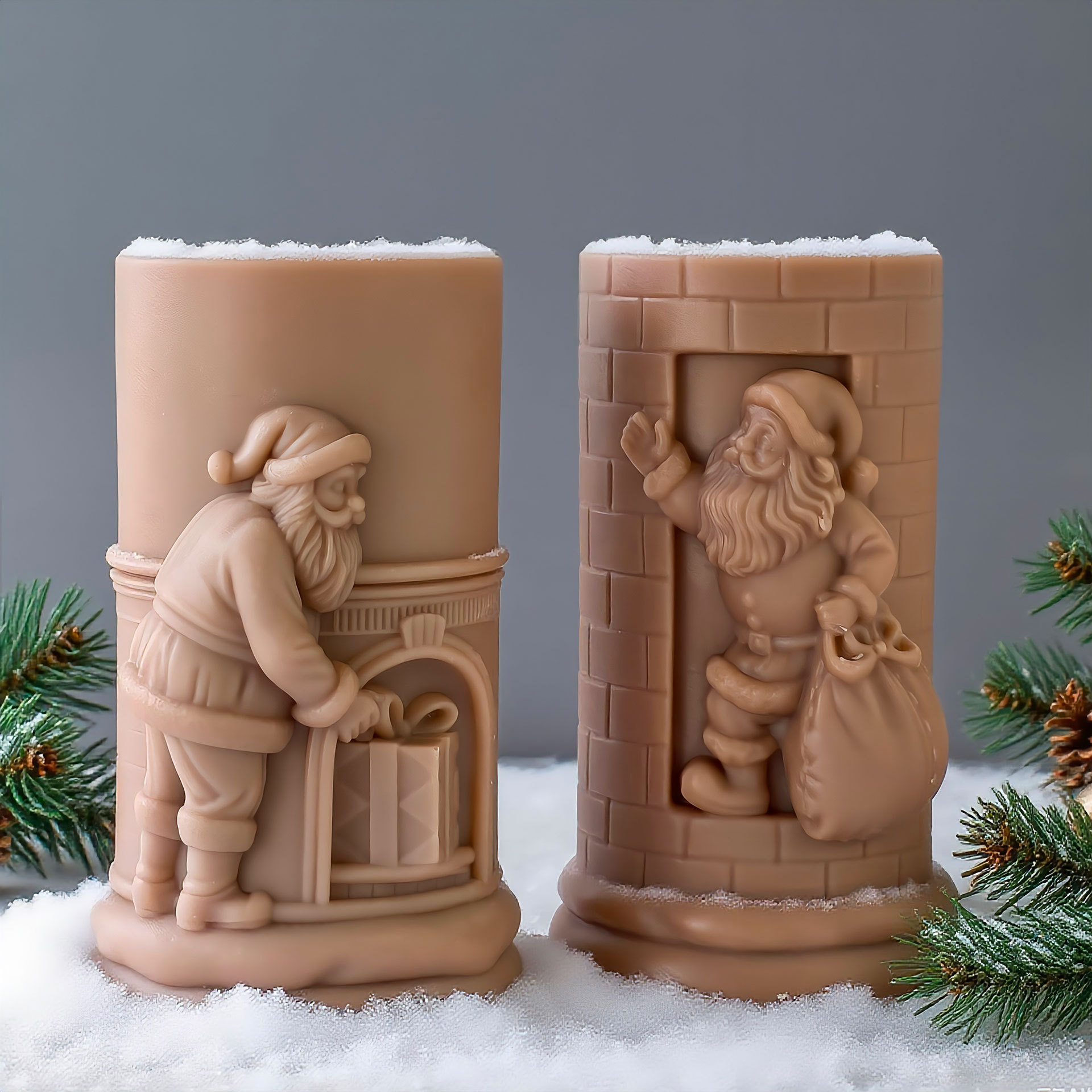 Relief Cylinder Santa Claus Ch - Xmas Candle Making review and price