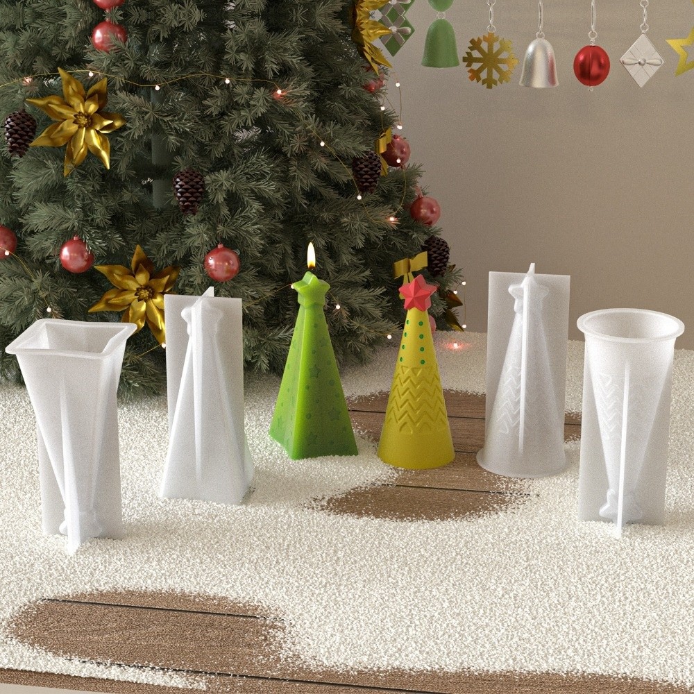 New Silicone Christmas Cone Ca - Candle Making Kit Xmas review and price